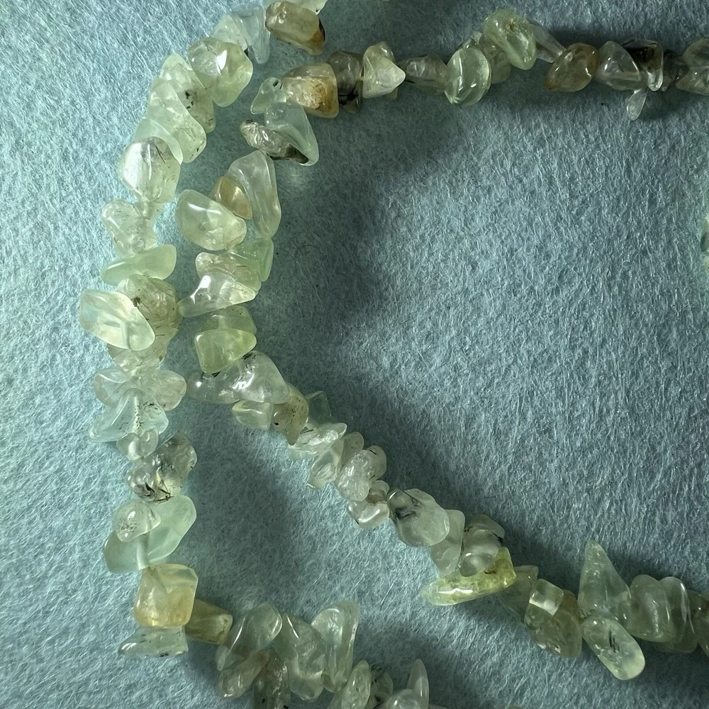 Golden Rutilated Quartz Irregular Nugget‎ Chips Beads Approx 37